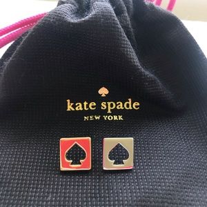 Kate Spade Hole Punch Spade Earrings